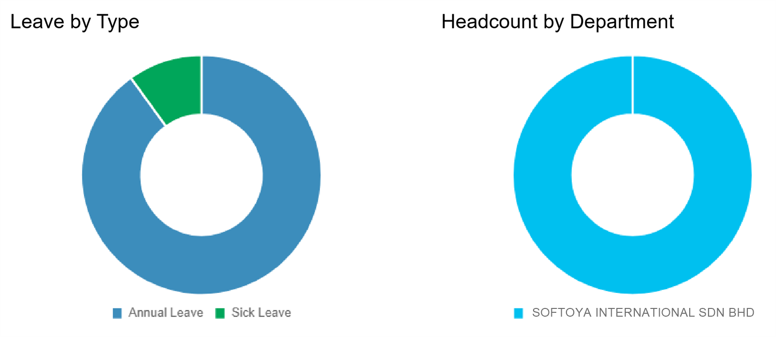 TOTG leave and headcount charts